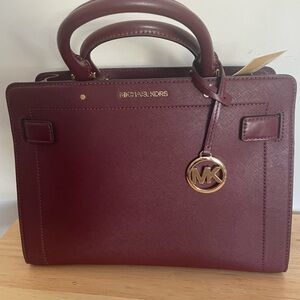 Michael Kors Deep Burgundy Satchel